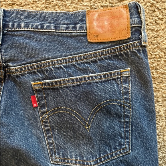 Vintage Levis 501XX Jeans Men’s W34 x L30 Straight Leg Button Fly Dark Denim - Picture 8 of 10